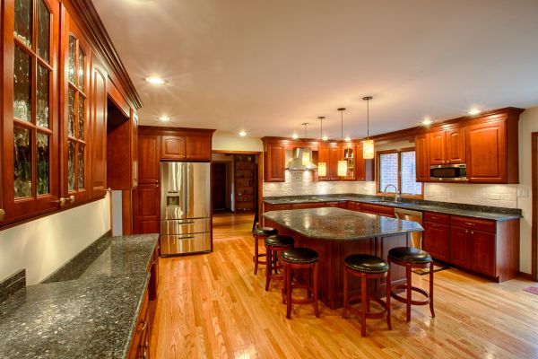 Cherry Kitchen Cabinet Repair in Leander